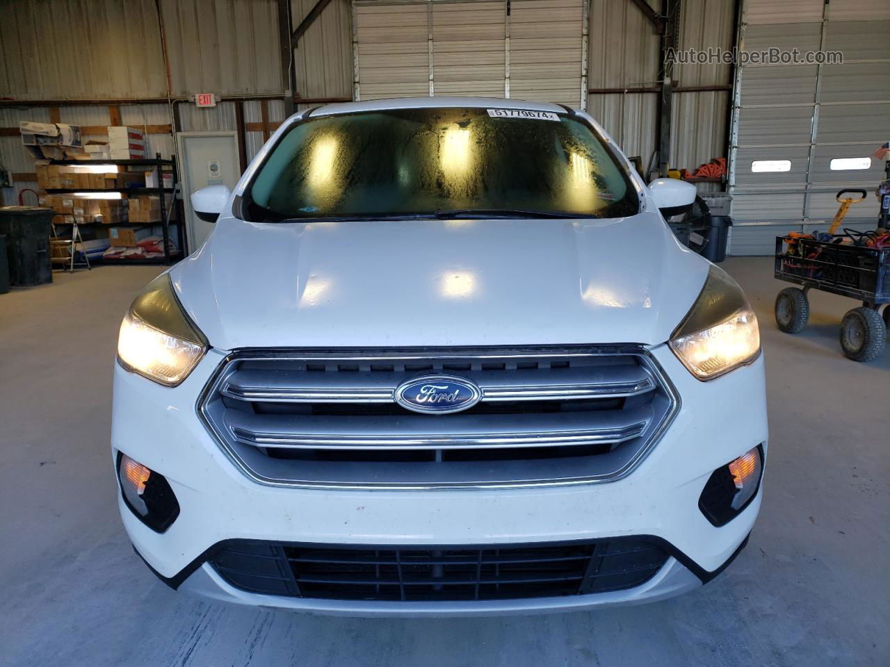 2017 Ford Escape Se White vin: 1FMCU9G94HUC97266