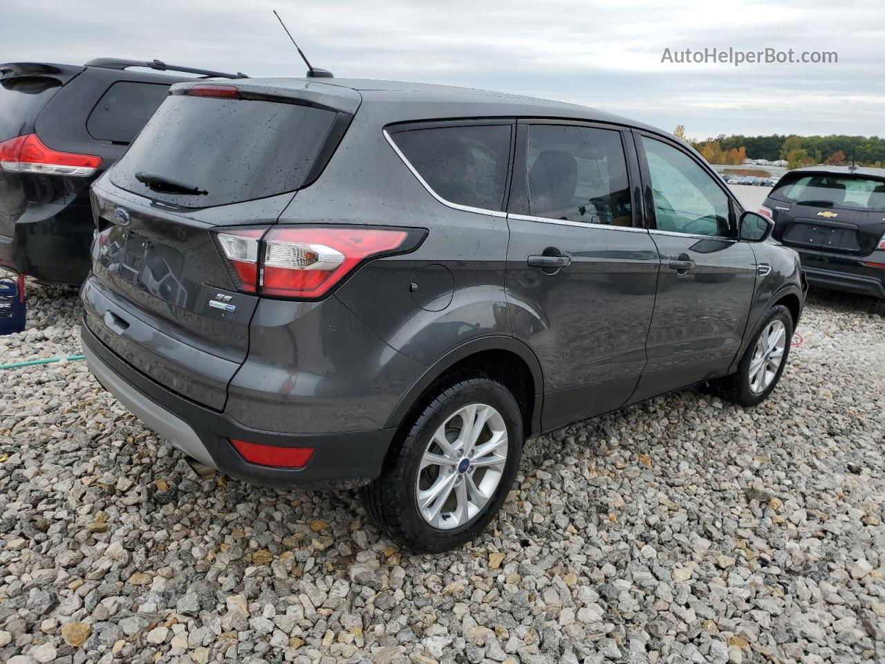 2017 Ford Escape Se Gray vin: 1FMCU9G94HUD97321