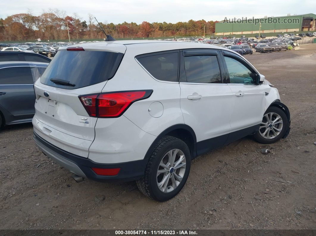 2019 Ford Escape Se White vin: 1FMCU9G94KUC08545