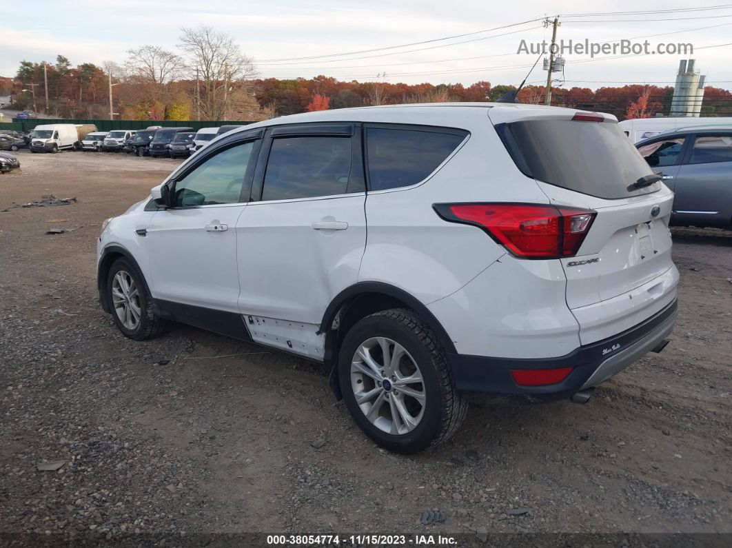 2019 Ford Escape Se White vin: 1FMCU9G94KUC08545