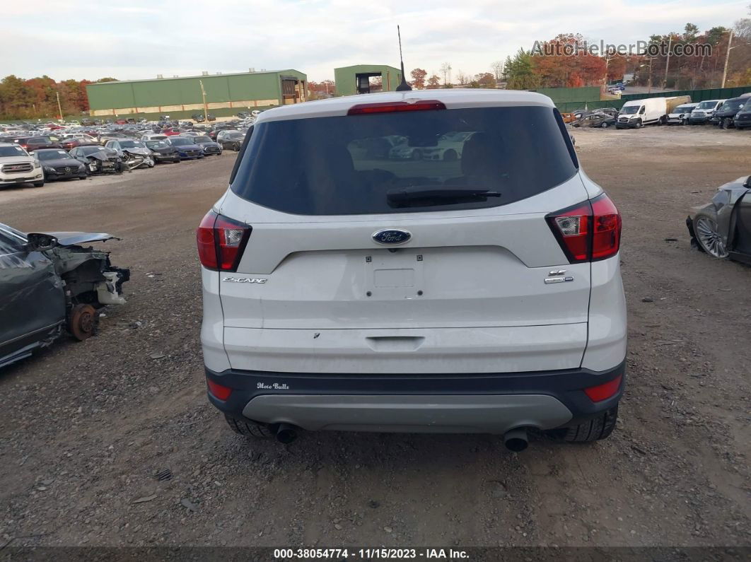 2019 Ford Escape Se White vin: 1FMCU9G94KUC08545