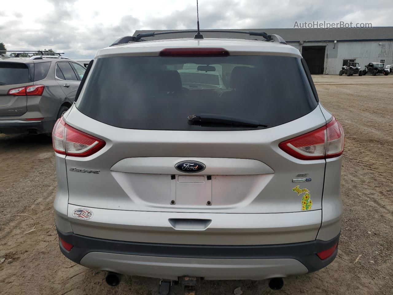 2013 Ford Escape Se Silver vin: 1FMCU9G95DUB73078