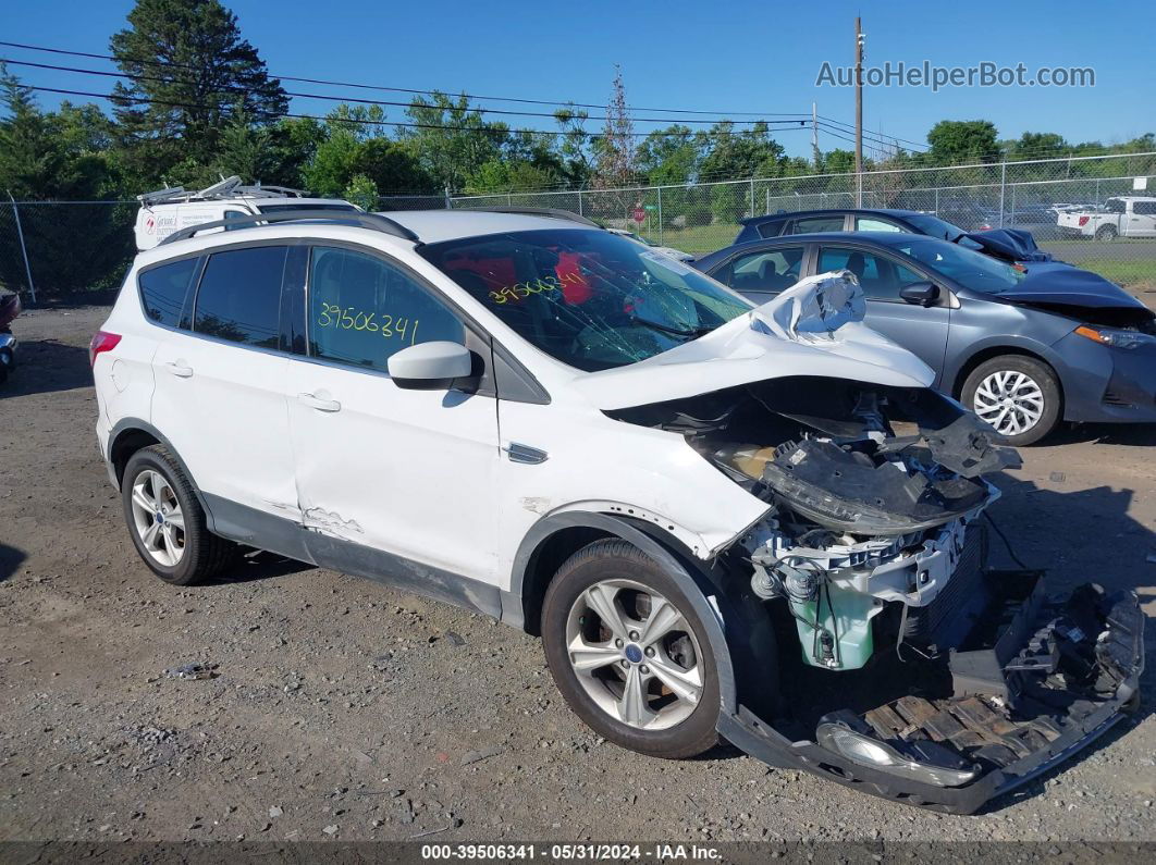 2014 Ford Escape Se White vin: 1FMCU9G95EUB23623