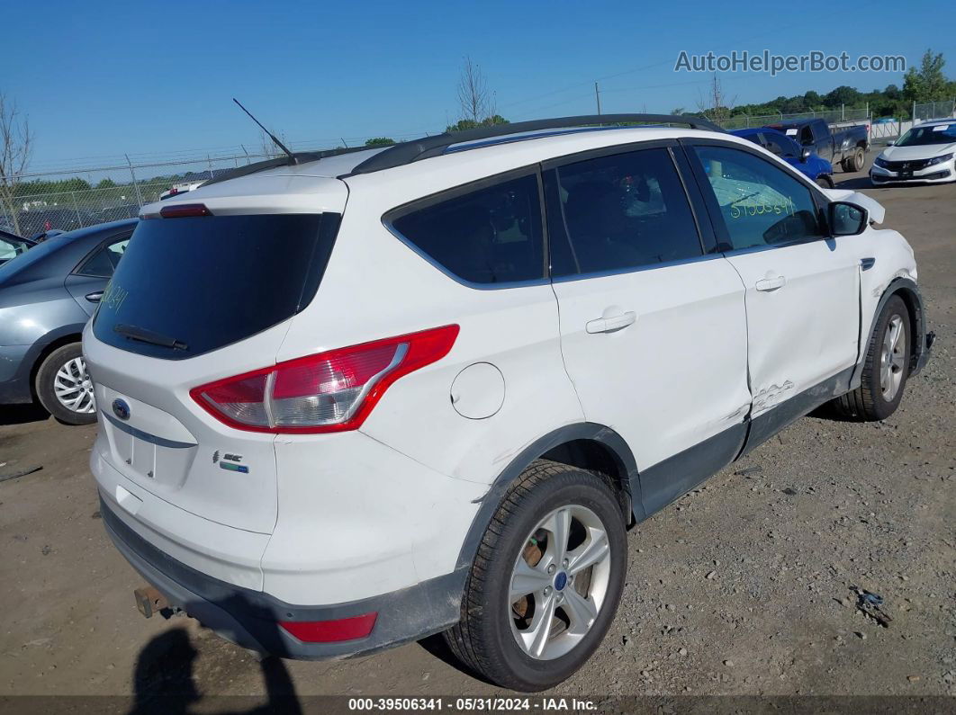 2014 Ford Escape Se White vin: 1FMCU9G95EUB23623