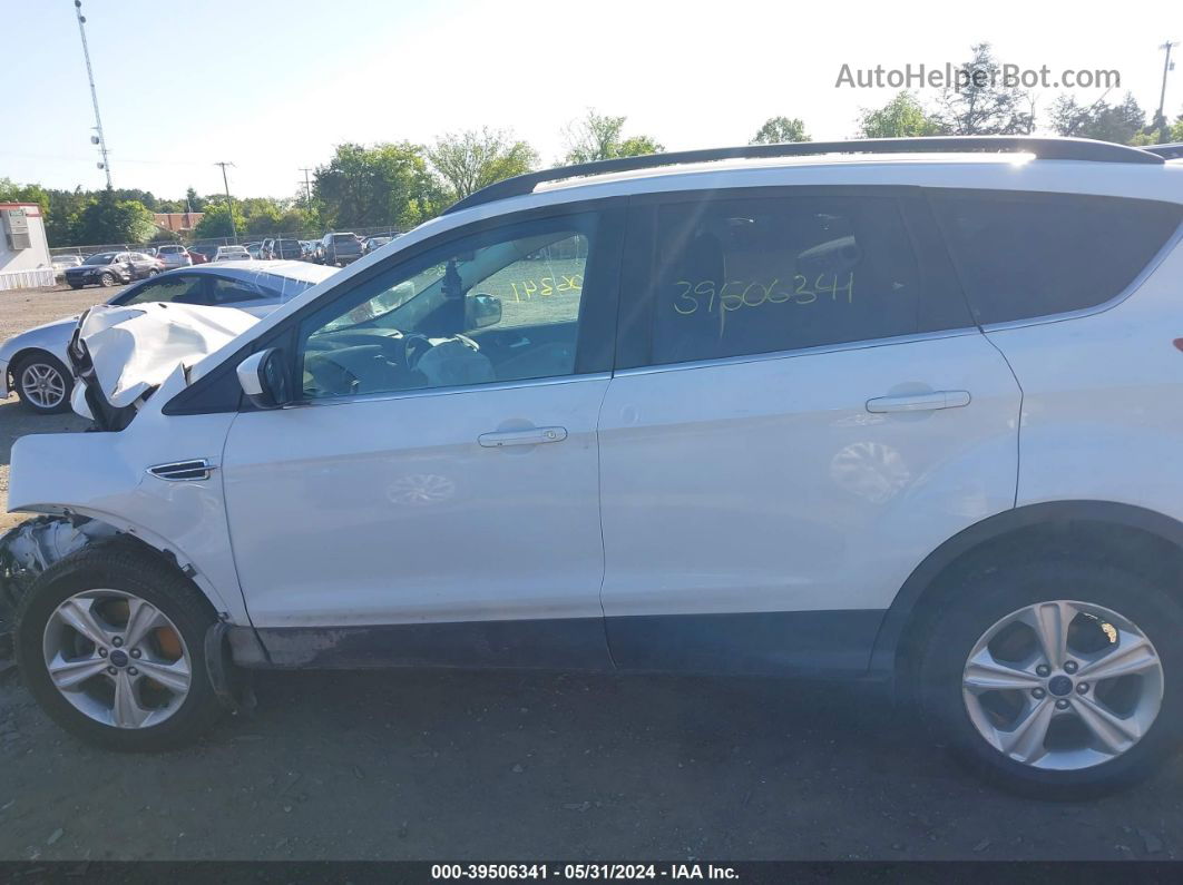 2014 Ford Escape Se White vin: 1FMCU9G95EUB23623