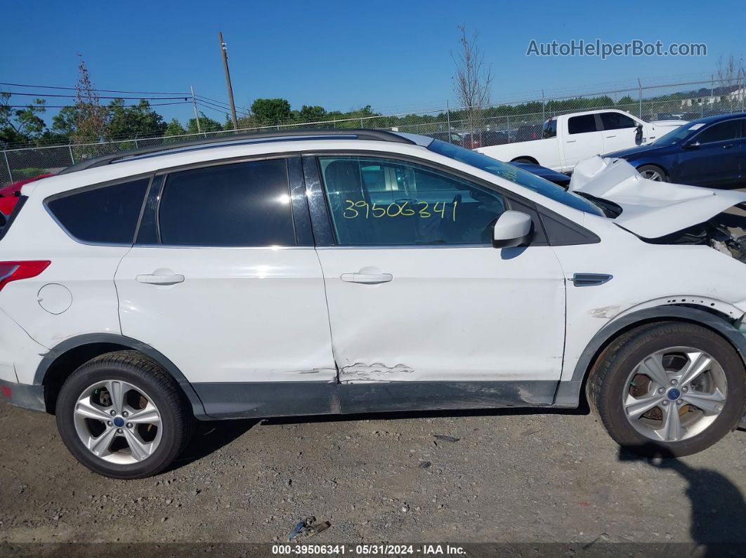 2014 Ford Escape Se White vin: 1FMCU9G95EUB23623