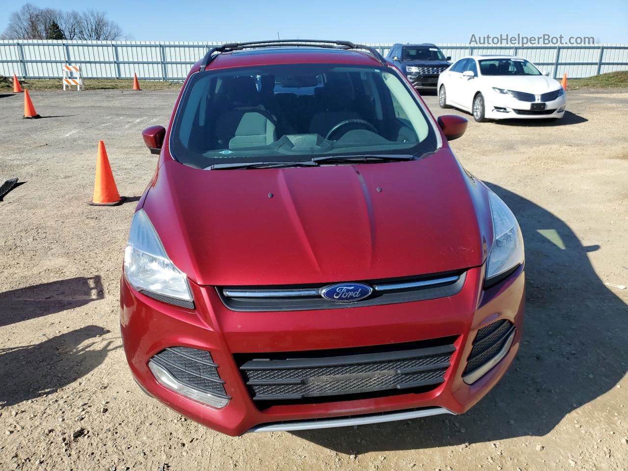 2014 Ford Escape Se Red vin: 1FMCU9G95EUC47715