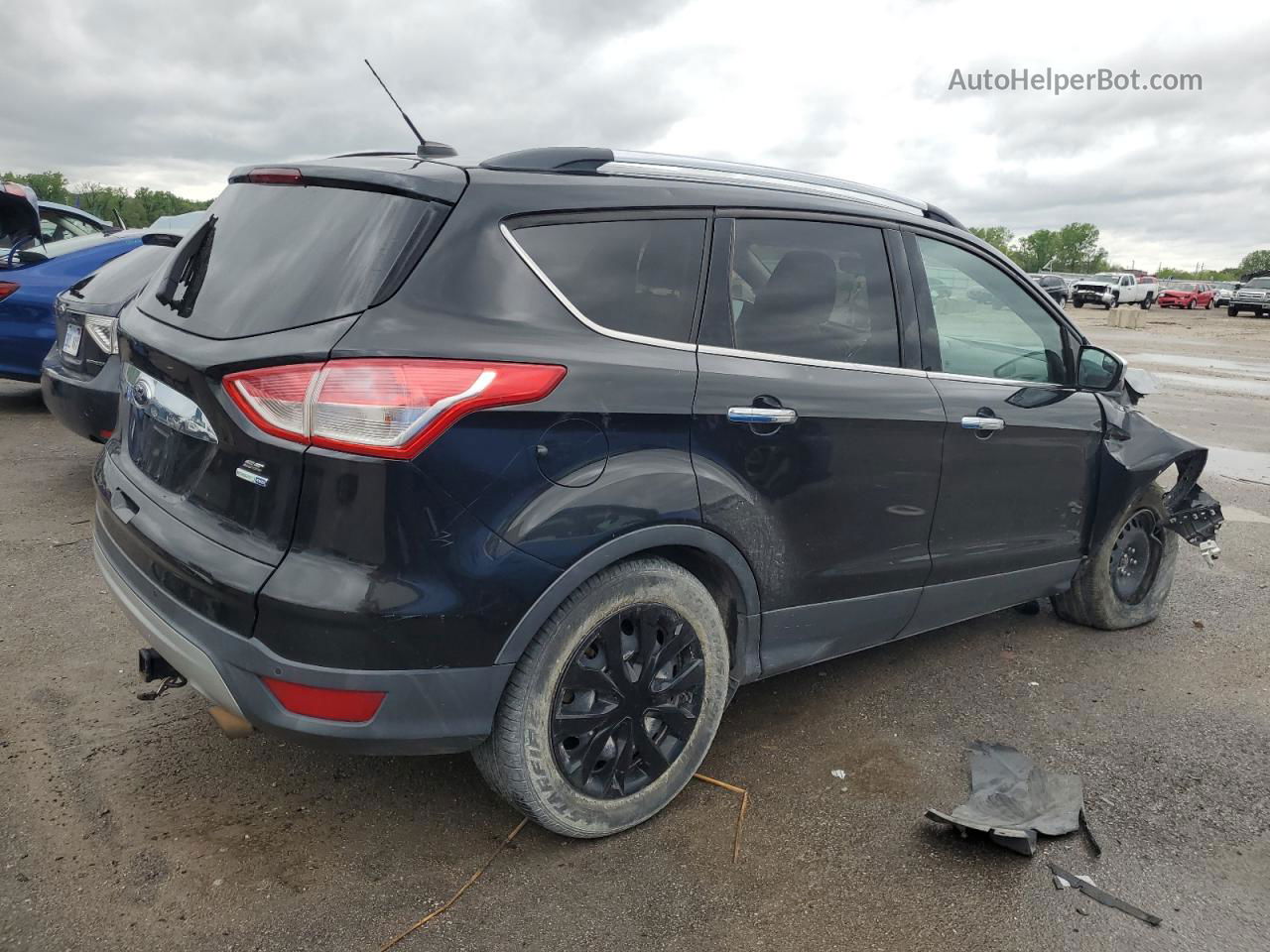 2015 Ford Escape Se Черный vin: 1FMCU9G95FUB72158