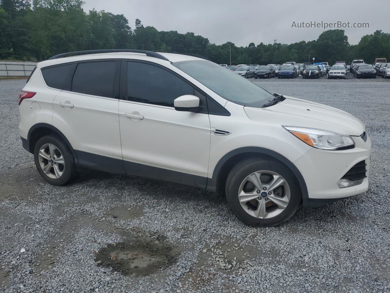 2015 Ford Escape Se White vin: 1FMCU9G95FUC29104