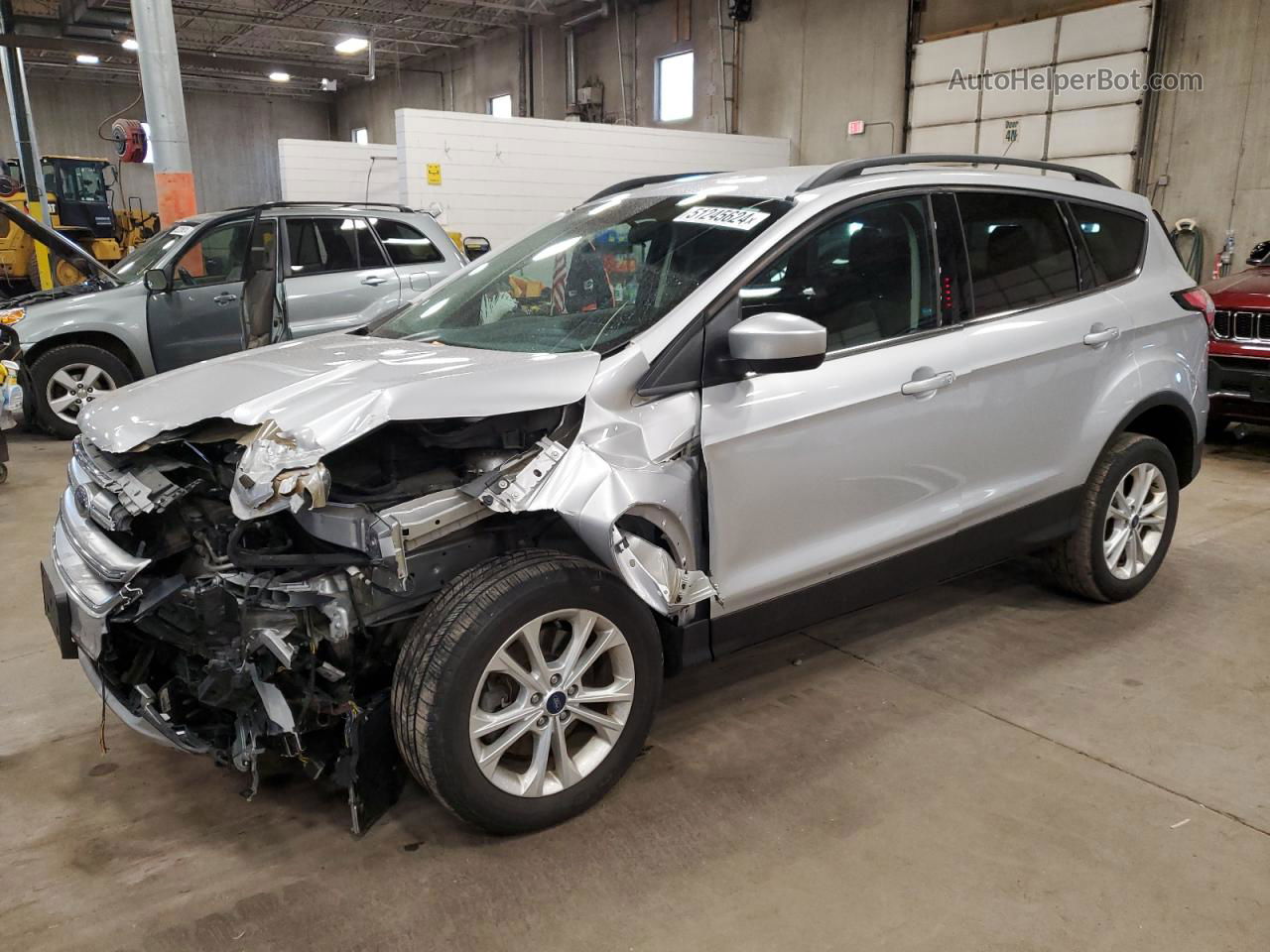 2017 Ford Escape Se Silver vin: 1FMCU9G95HUD41811