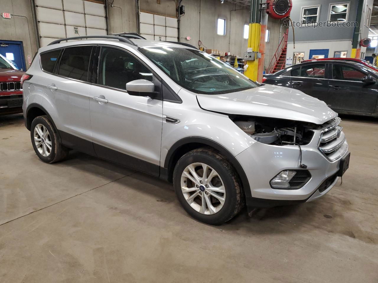 2017 Ford Escape Se Silver vin: 1FMCU9G95HUD41811