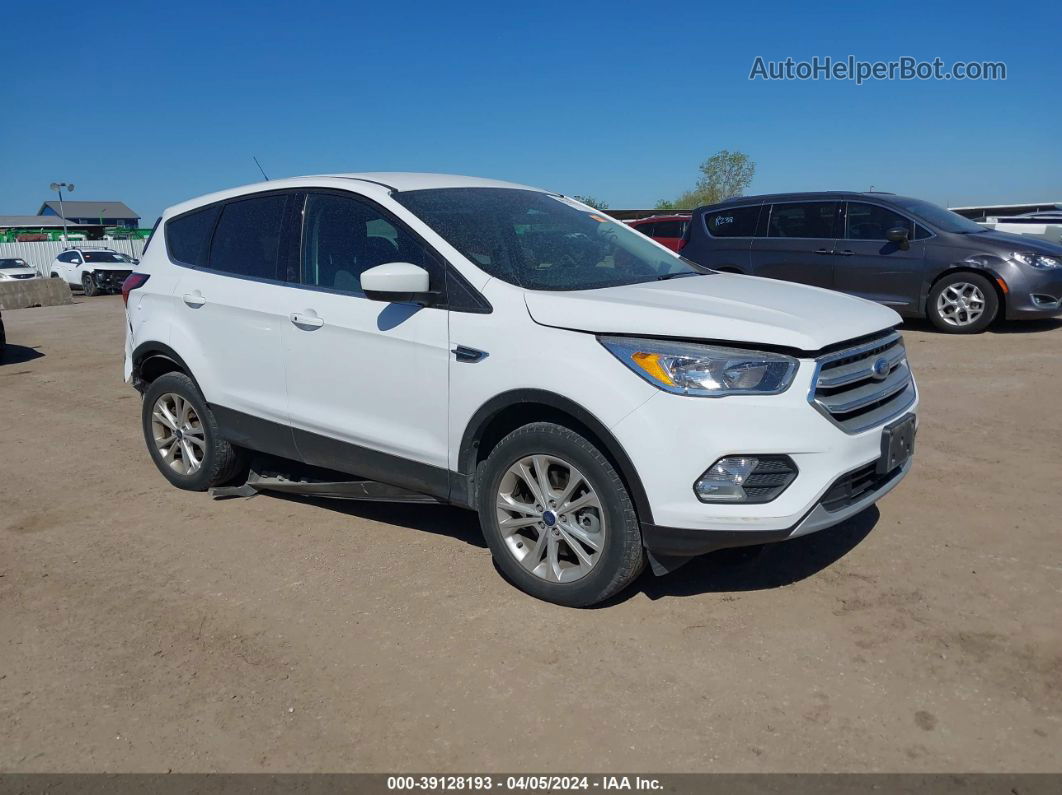 2019 Ford Escape Se White vin: 1FMCU9G95KUB14870