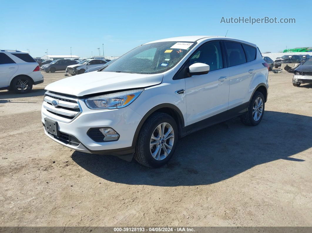 2019 Ford Escape Se White vin: 1FMCU9G95KUB14870