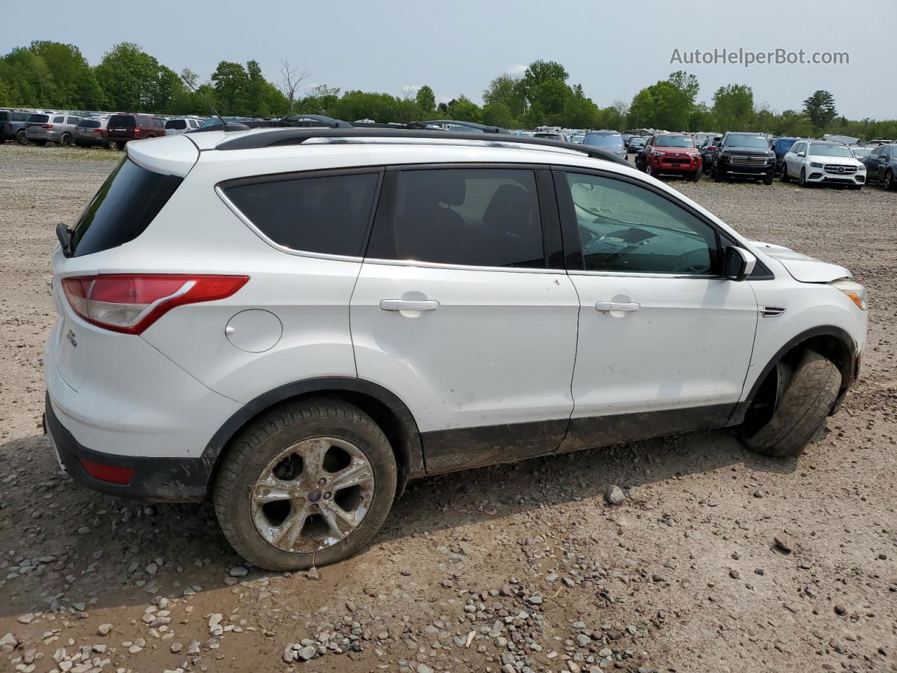 2013 Ford Escape Se White vin: 1FMCU9G96DUA12979