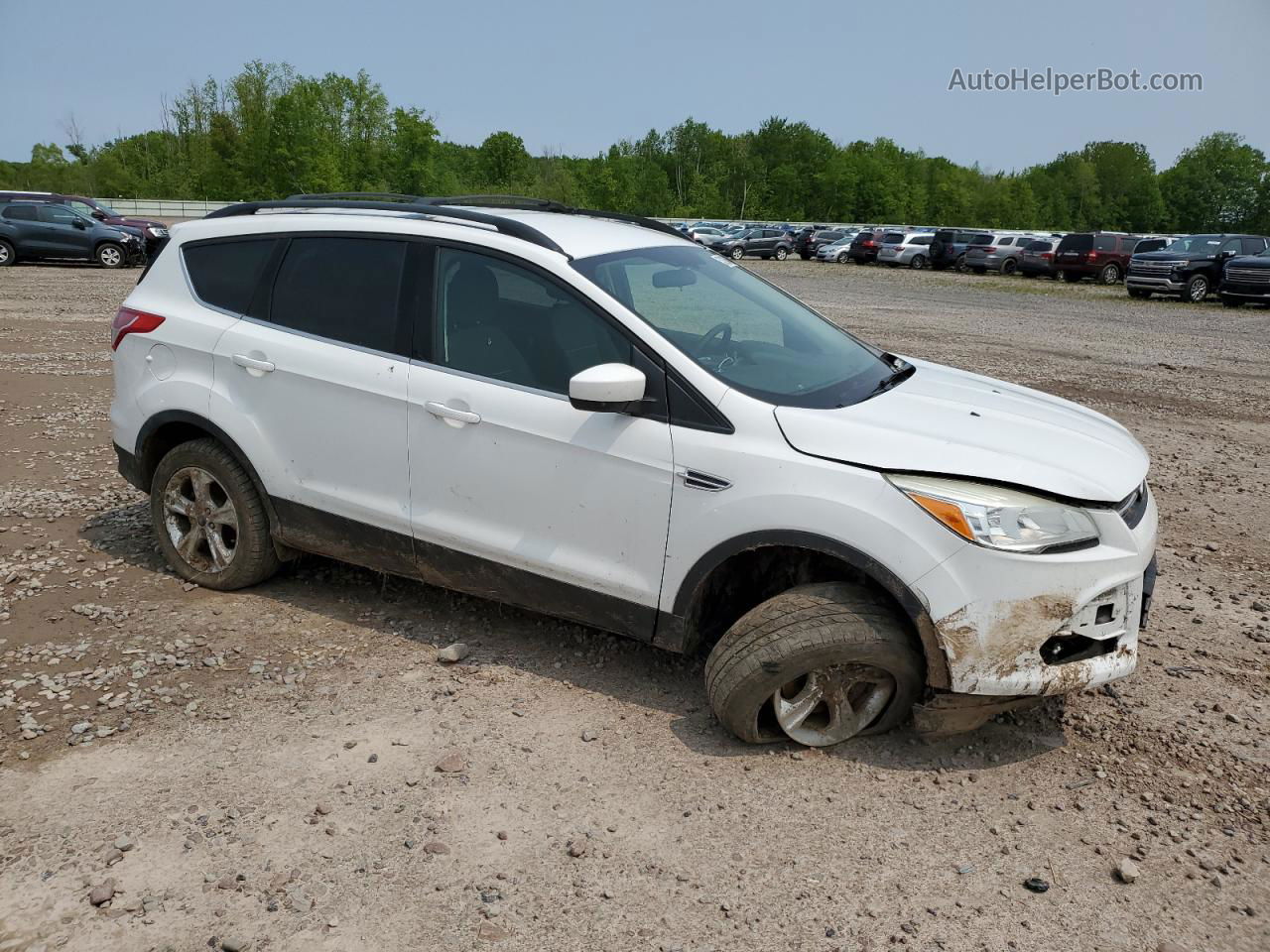 2013 Ford Escape Se White vin: 1FMCU9G96DUA12979