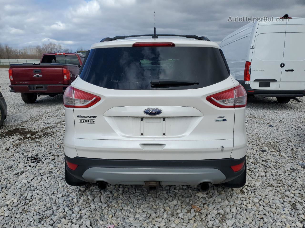 2013 Ford Escape Se White vin: 1FMCU9G96DUC15158