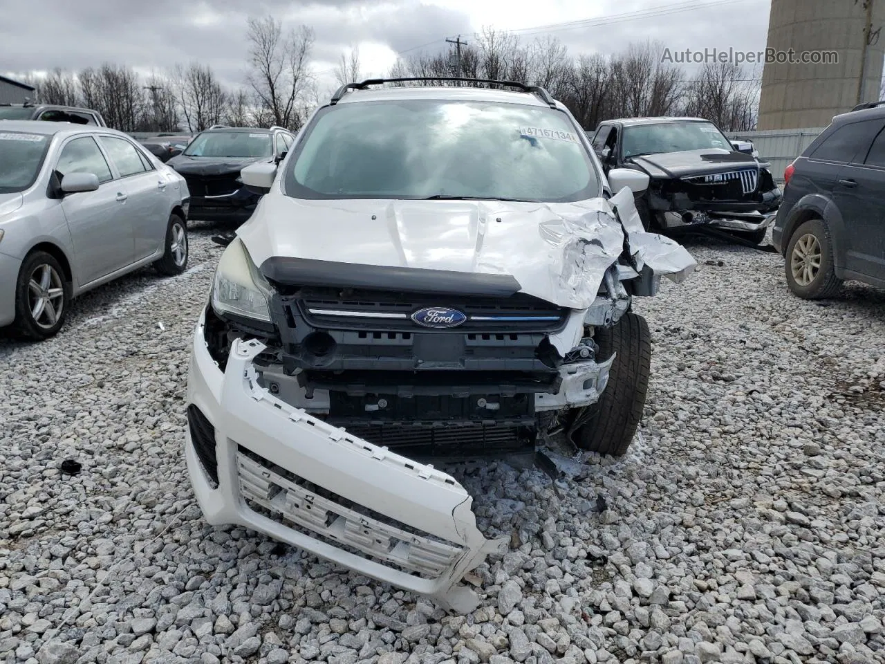 2013 Ford Escape Se White vin: 1FMCU9G96DUC15158