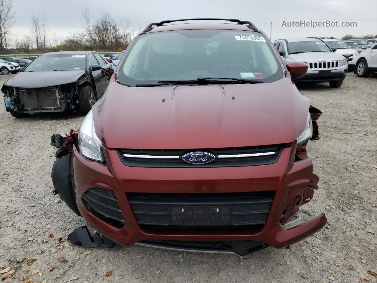 2014 Ford Escape Se Красный vin: 1FMCU9G96EUA03832