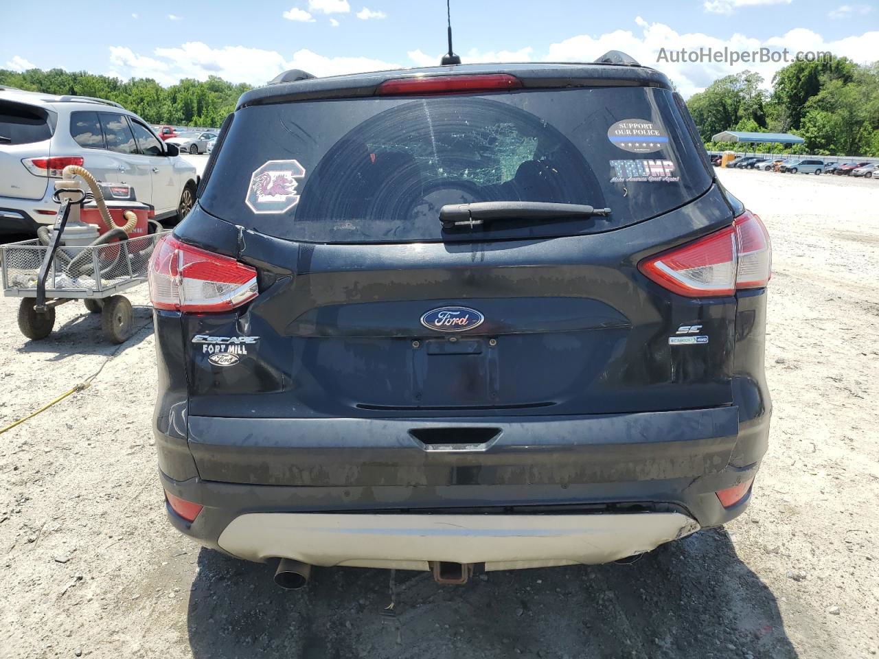 2015 Ford Escape Se Black vin: 1FMCU9G96FUB35989