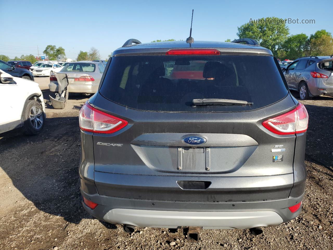 2016 Ford Escape Se Gray vin: 1FMCU9G96GUA82924