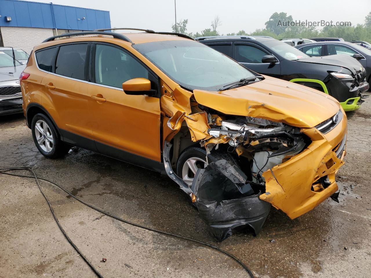 2016 Ford Escape Se Orange vin: 1FMCU9G96GUB94803