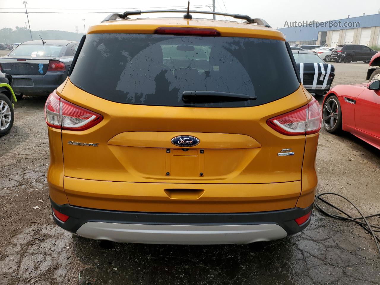 2016 Ford Escape Se Orange vin: 1FMCU9G96GUB94803