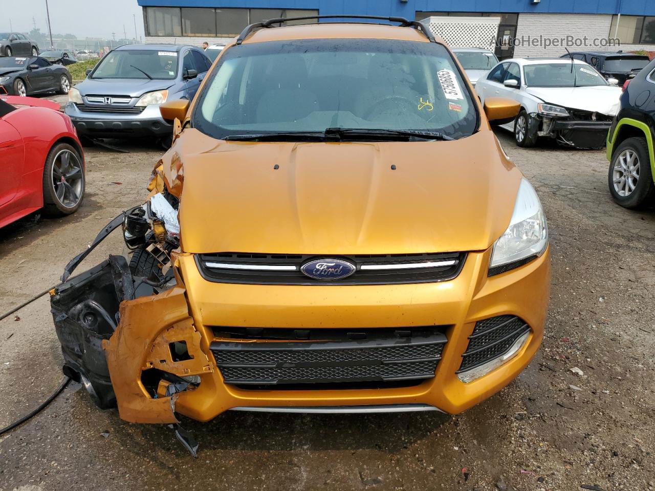 2016 Ford Escape Se Orange vin: 1FMCU9G96GUB94803