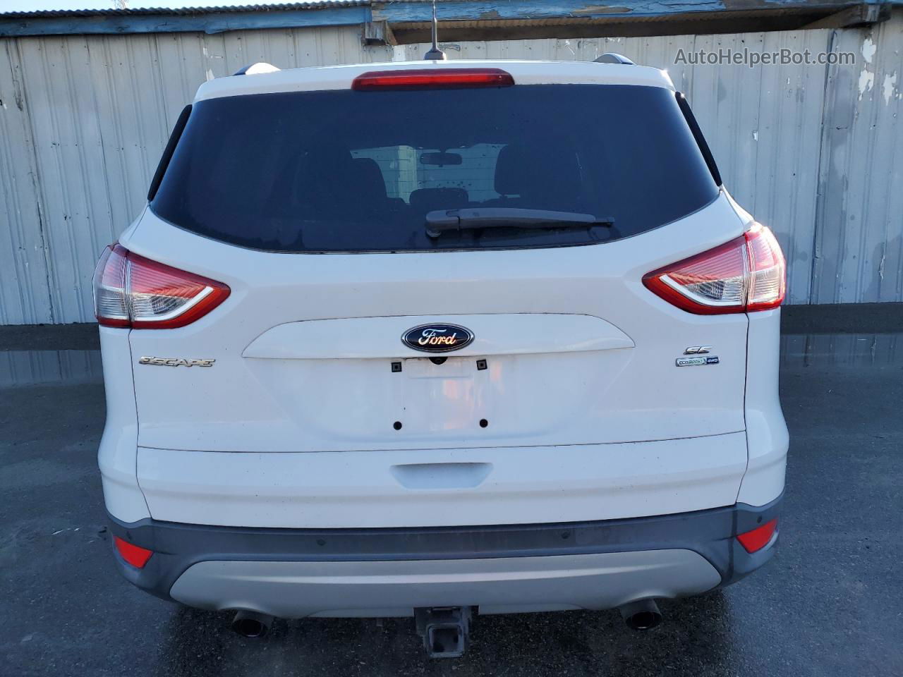 2016 Ford Escape Se Белый vin: 1FMCU9G96GUC66454