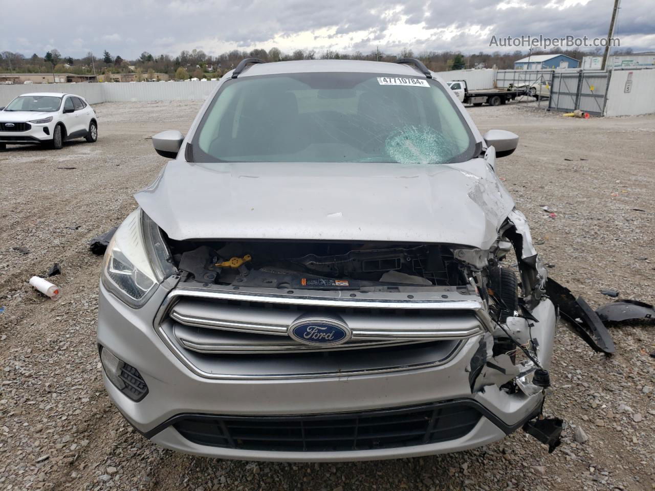 2017 Ford Escape Se Silver vin: 1FMCU9G96HUD65048