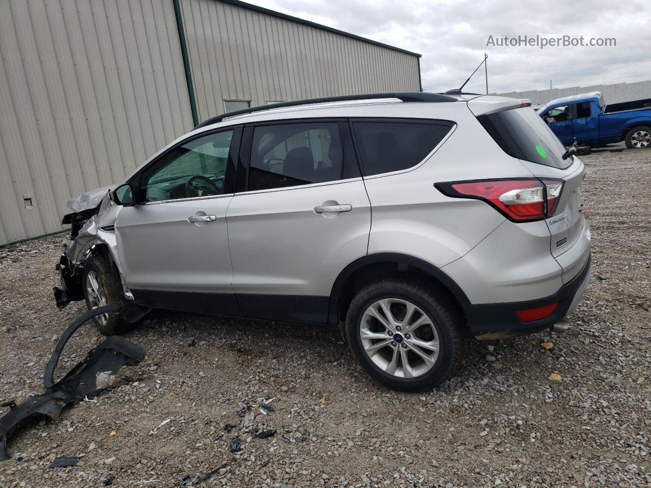 2017 Ford Escape Se Silver vin: 1FMCU9G96HUD65048