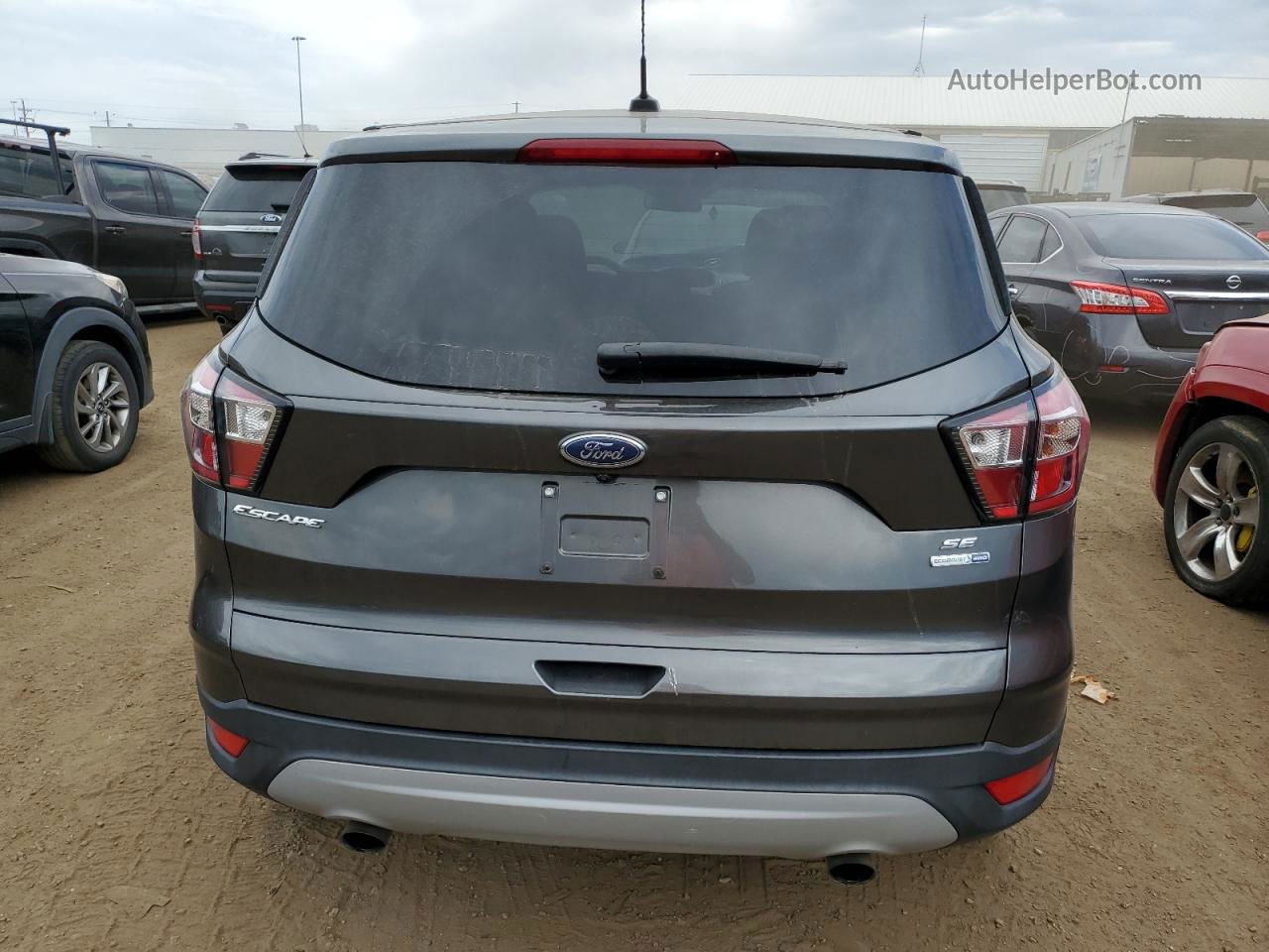 2017 Ford Escape Se Gray vin: 1FMCU9G96HUE35776