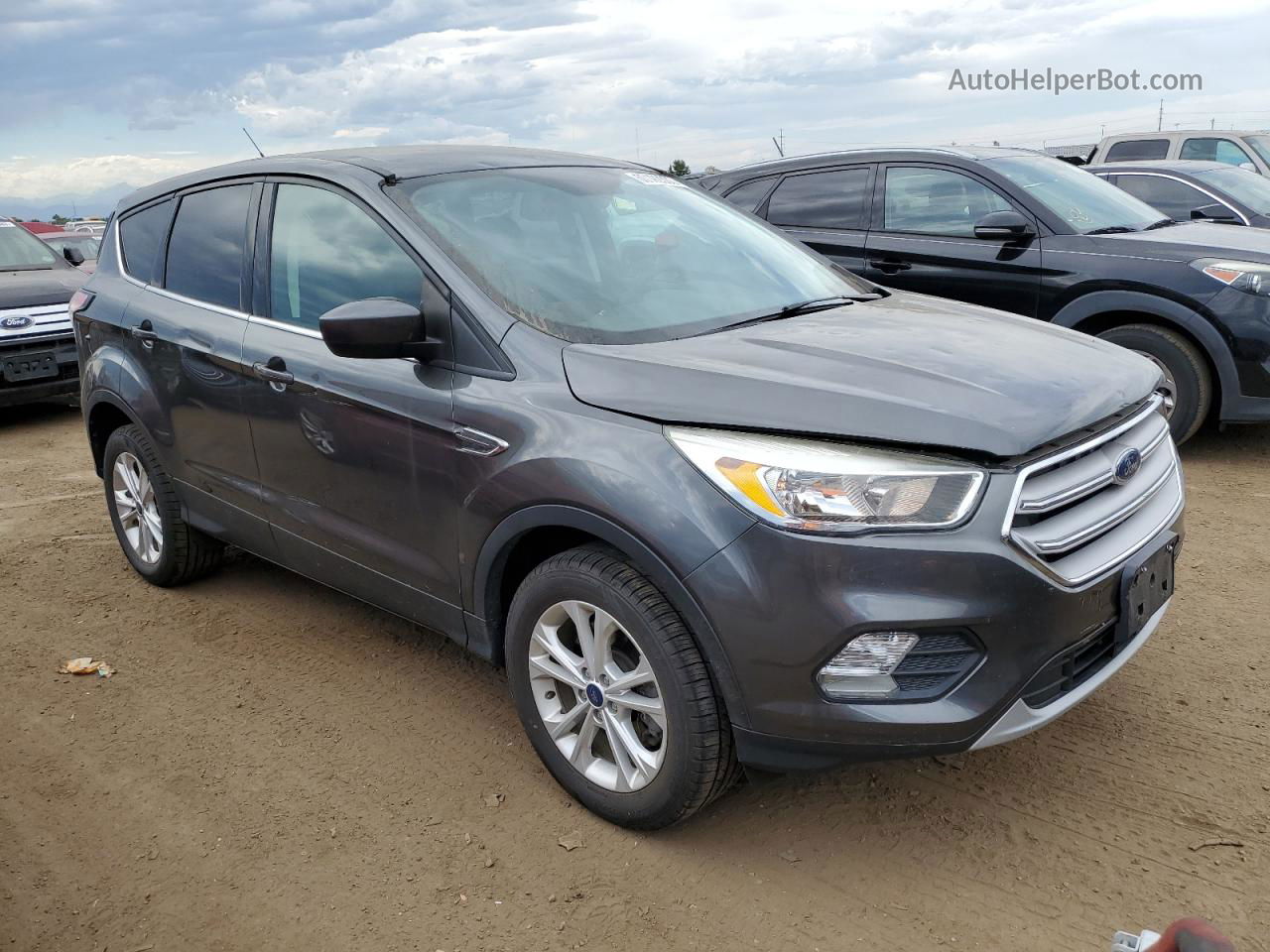 2017 Ford Escape Se Gray vin: 1FMCU9G96HUE35776