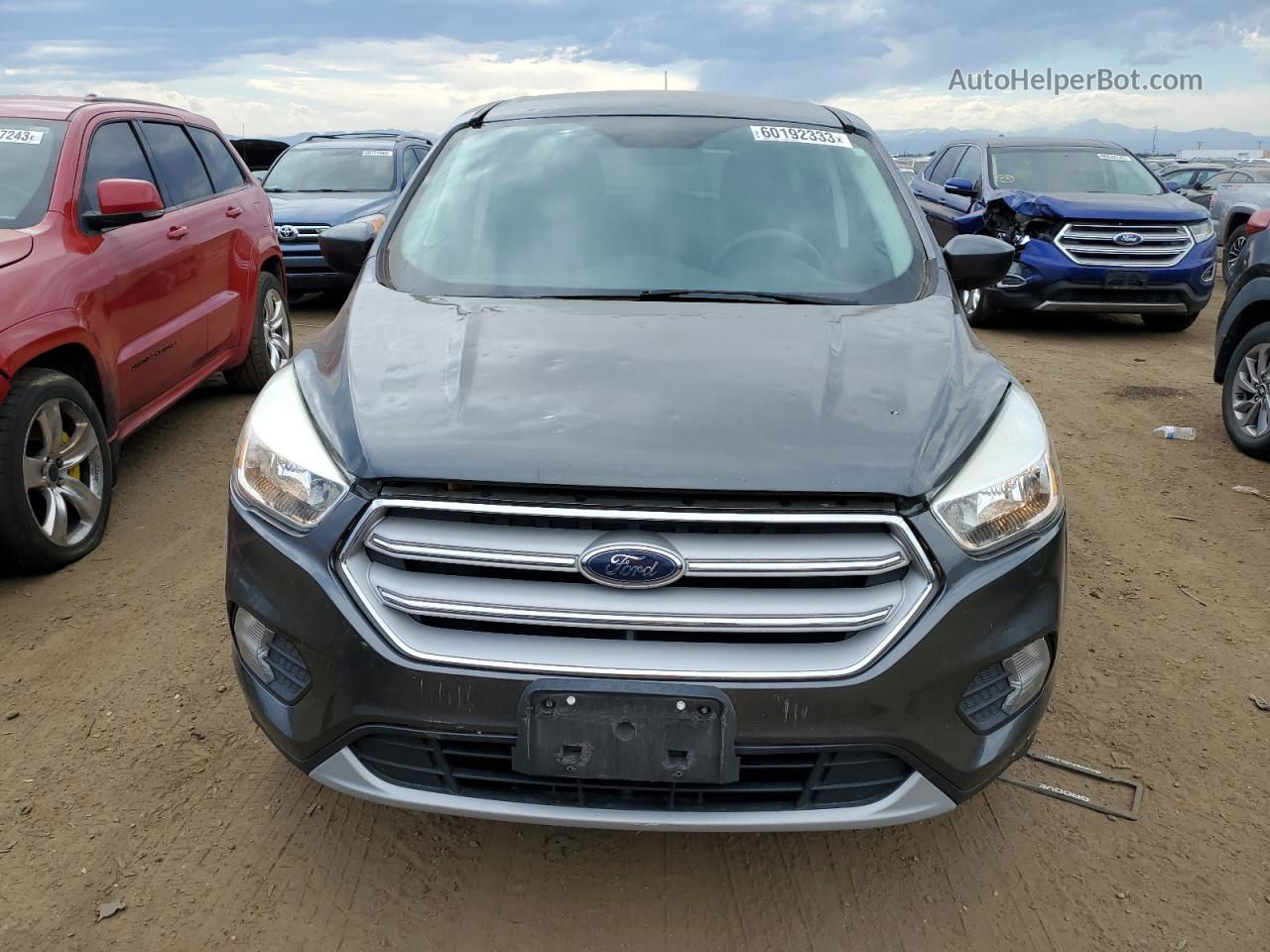 2017 Ford Escape Se Gray vin: 1FMCU9G96HUE35776