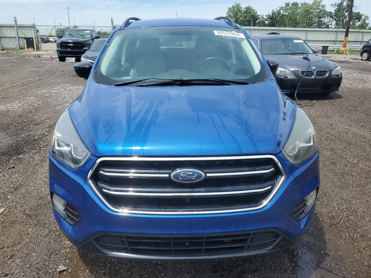 2017 Ford Escape Se Blue vin: 1FMCU9G96HUF10458