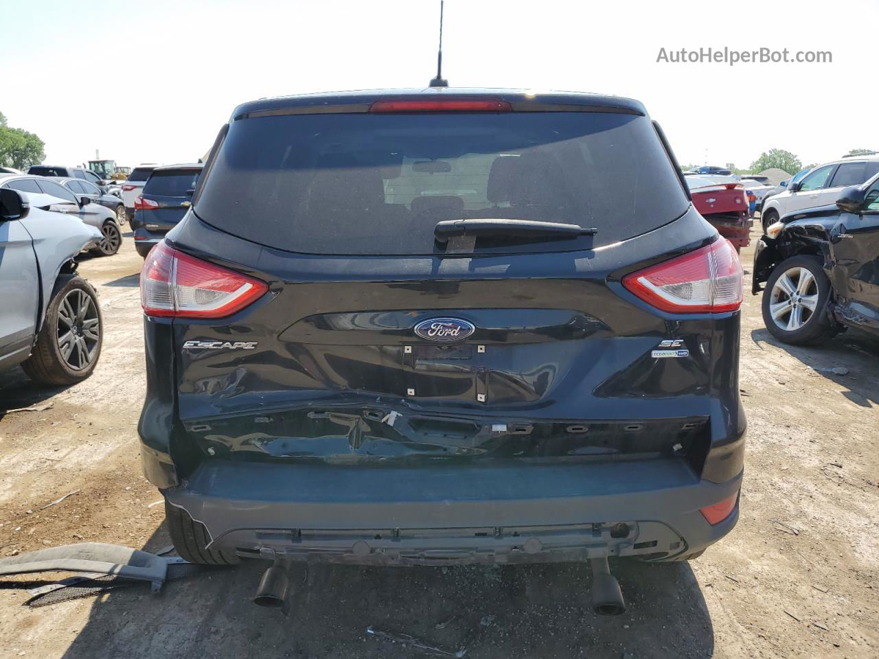 2014 Ford Escape Se Черный vin: 1FMCU9G97EUA15181