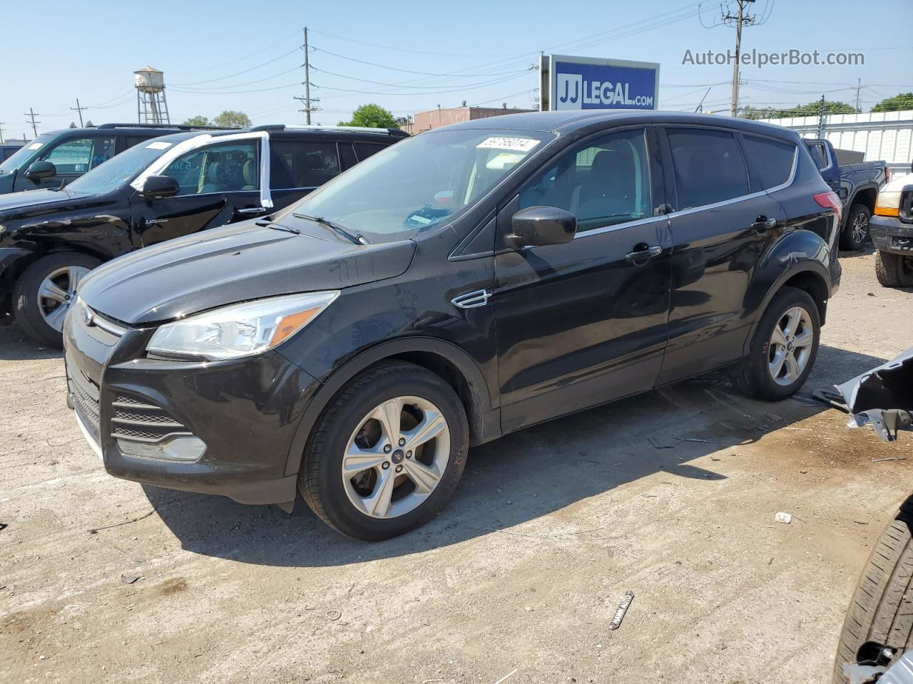 2014 Ford Escape Se Black vin: 1FMCU9G97EUA15181