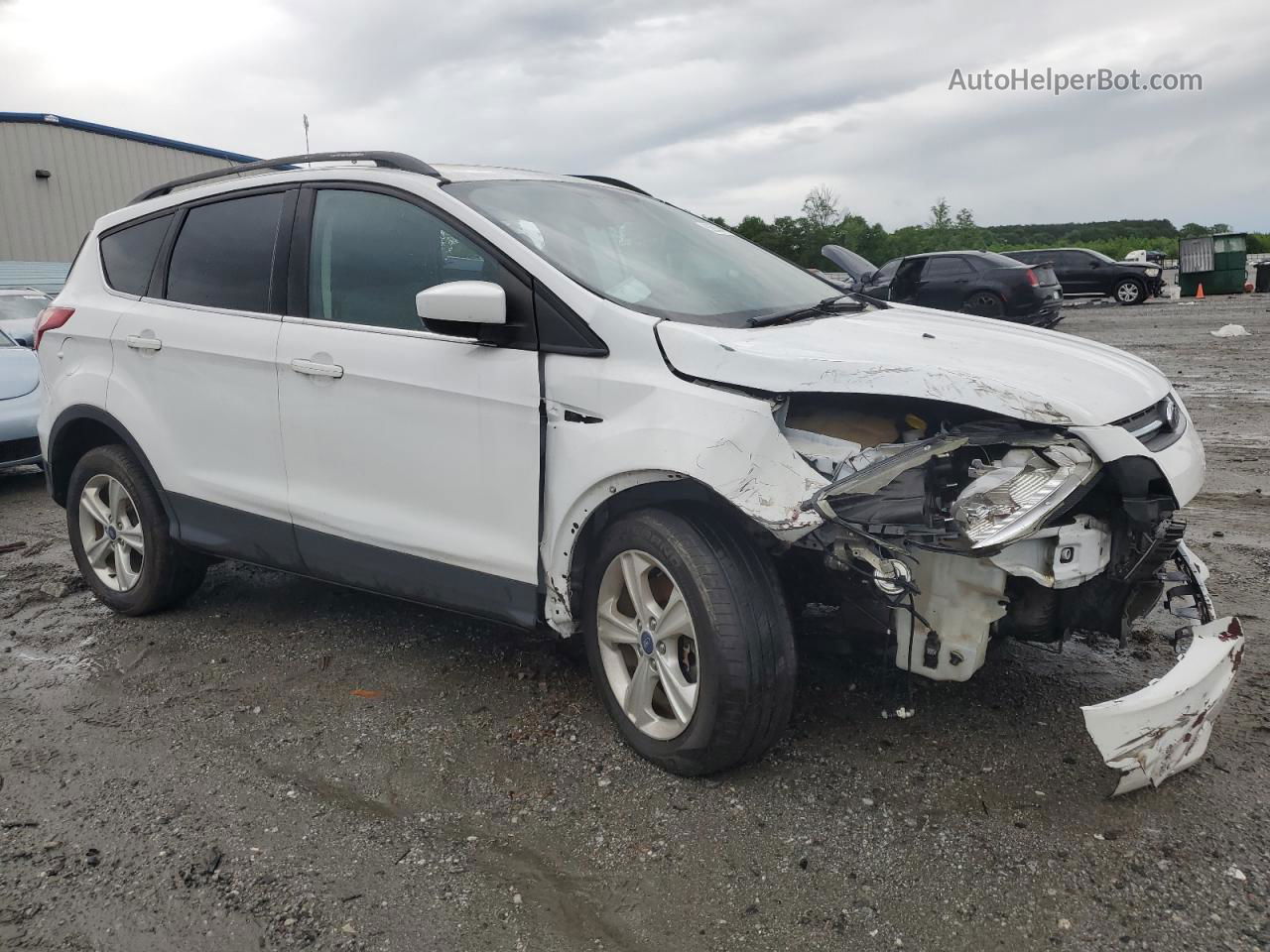 2014 Ford Escape Se White vin: 1FMCU9G97EUB49091