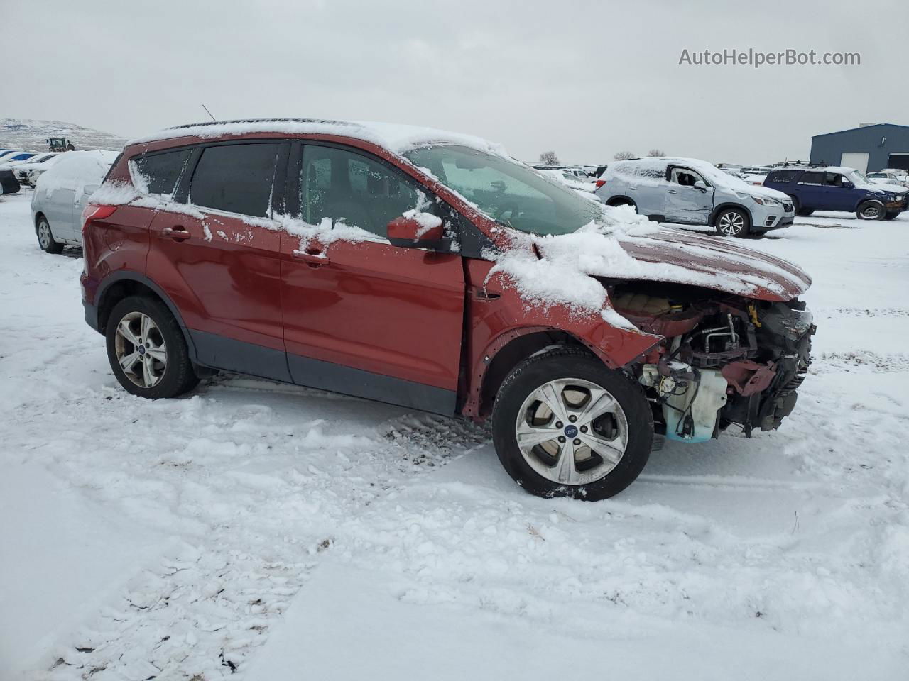 2014 Ford Escape Se Red vin: 1FMCU9G97EUB98579