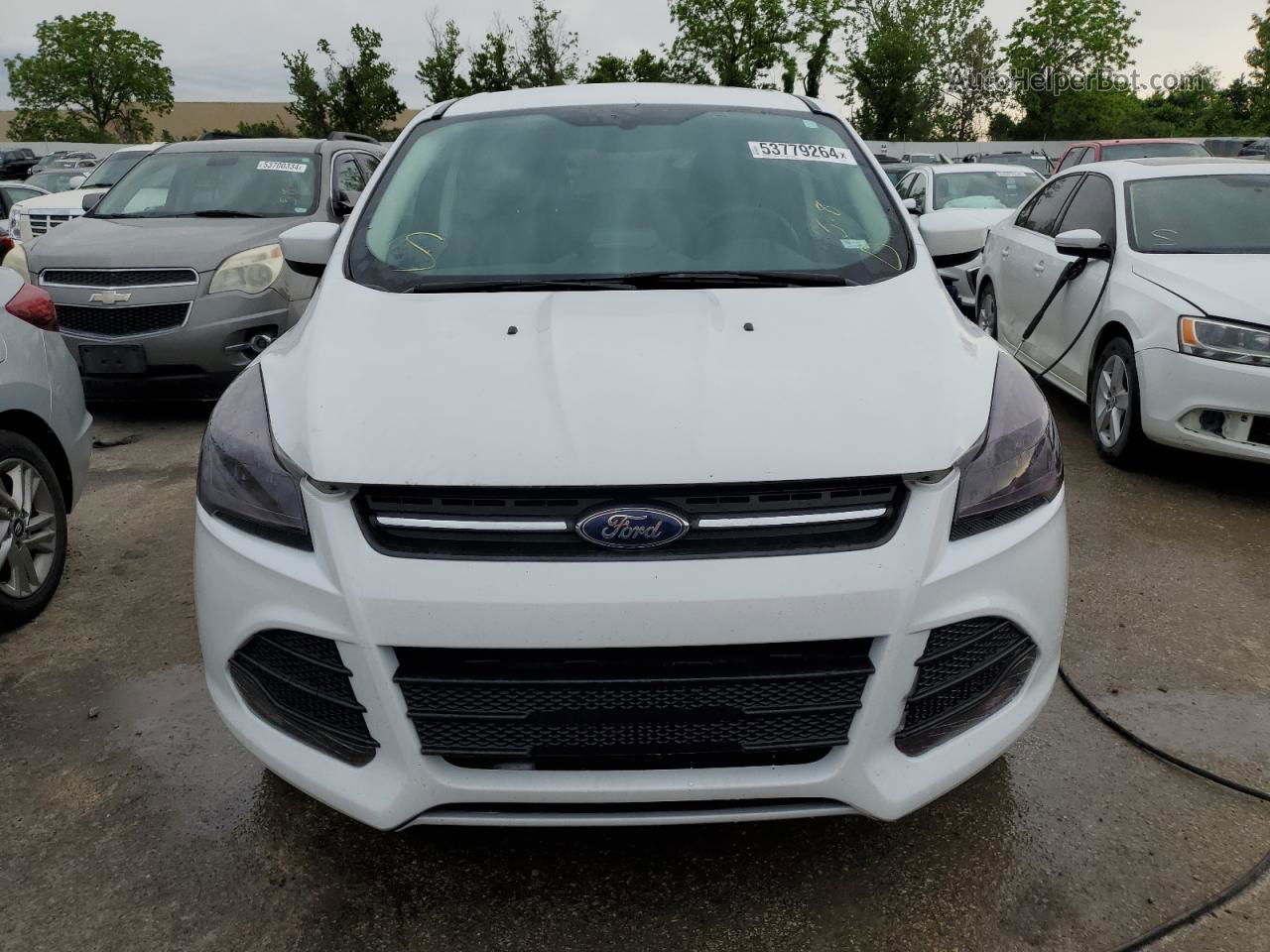 2015 Ford Escape Se White vin: 1FMCU9G97FUB38786