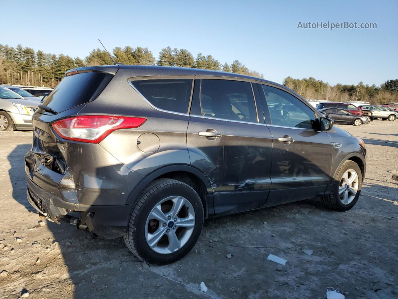 2015 Ford Escape Se Gray vin: 1FMCU9G97FUC09856