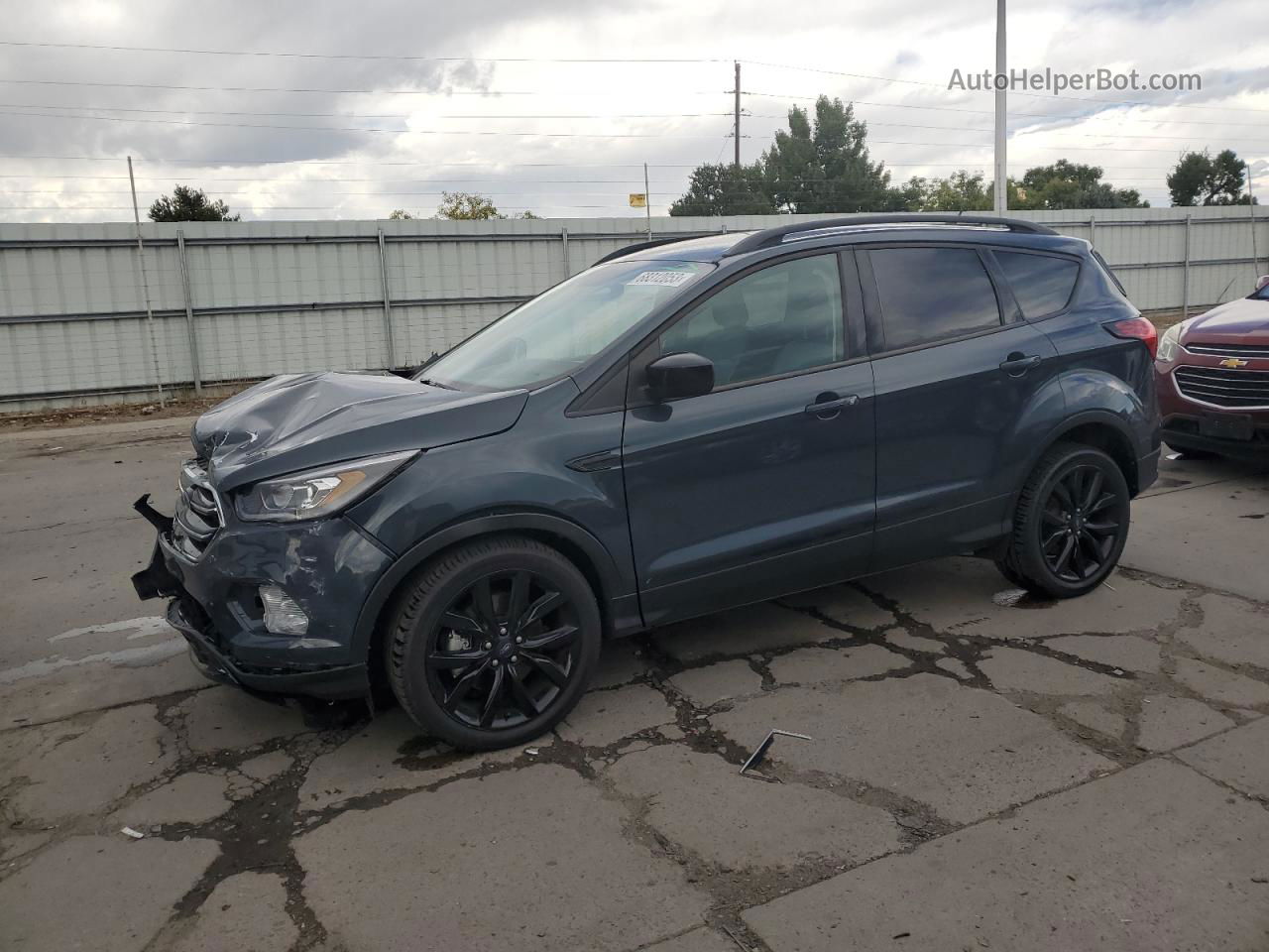 2019 Ford Escape Se Blue vin: 1FMCU9G97KUB80255