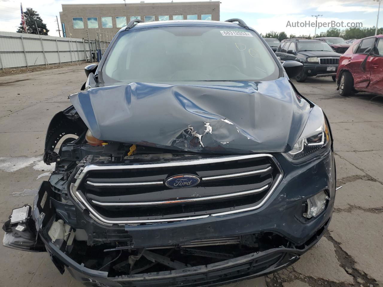 2019 Ford Escape Se Blue vin: 1FMCU9G97KUB80255