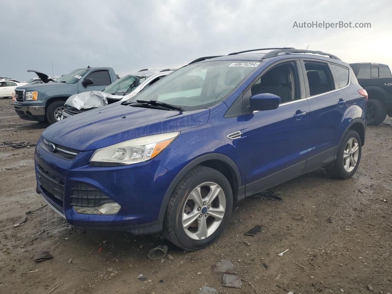 2013 Ford Escape Se Blue vin: 1FMCU9G98DUB62317