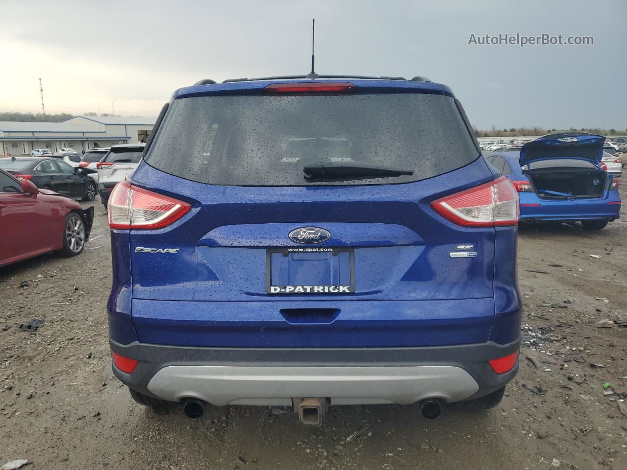 2013 Ford Escape Se Blue vin: 1FMCU9G98DUB62317