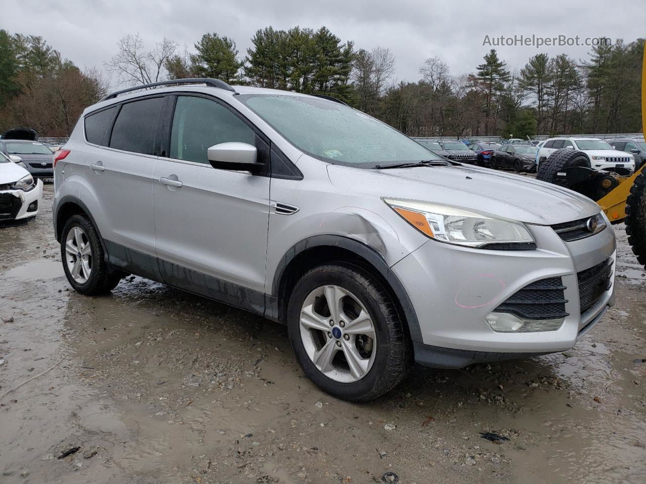 2014 Ford Escape Se Silver vin: 1FMCU9G98EUB68023