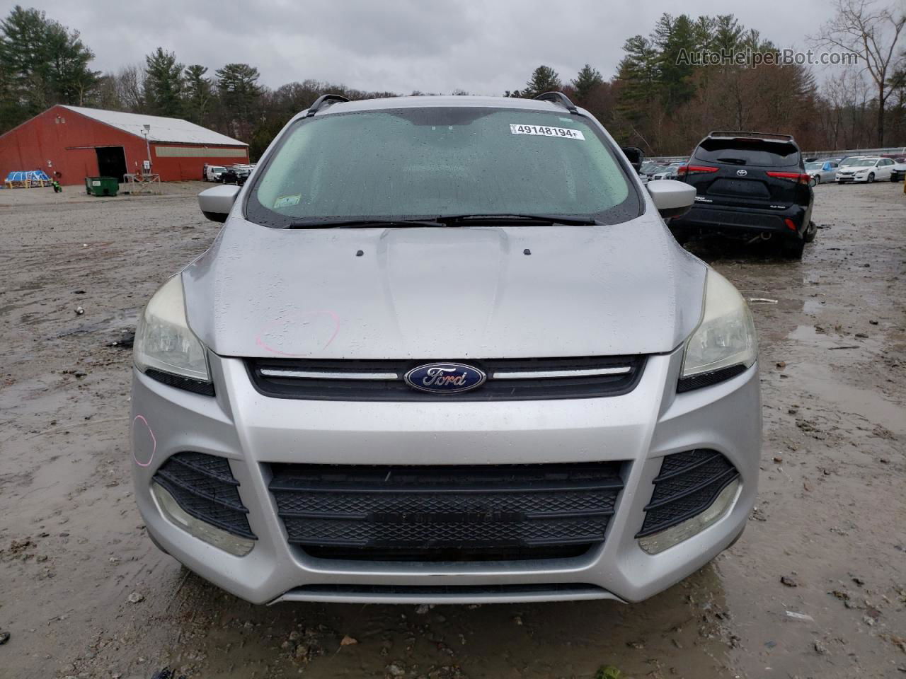 2014 Ford Escape Se Silver vin: 1FMCU9G98EUB68023