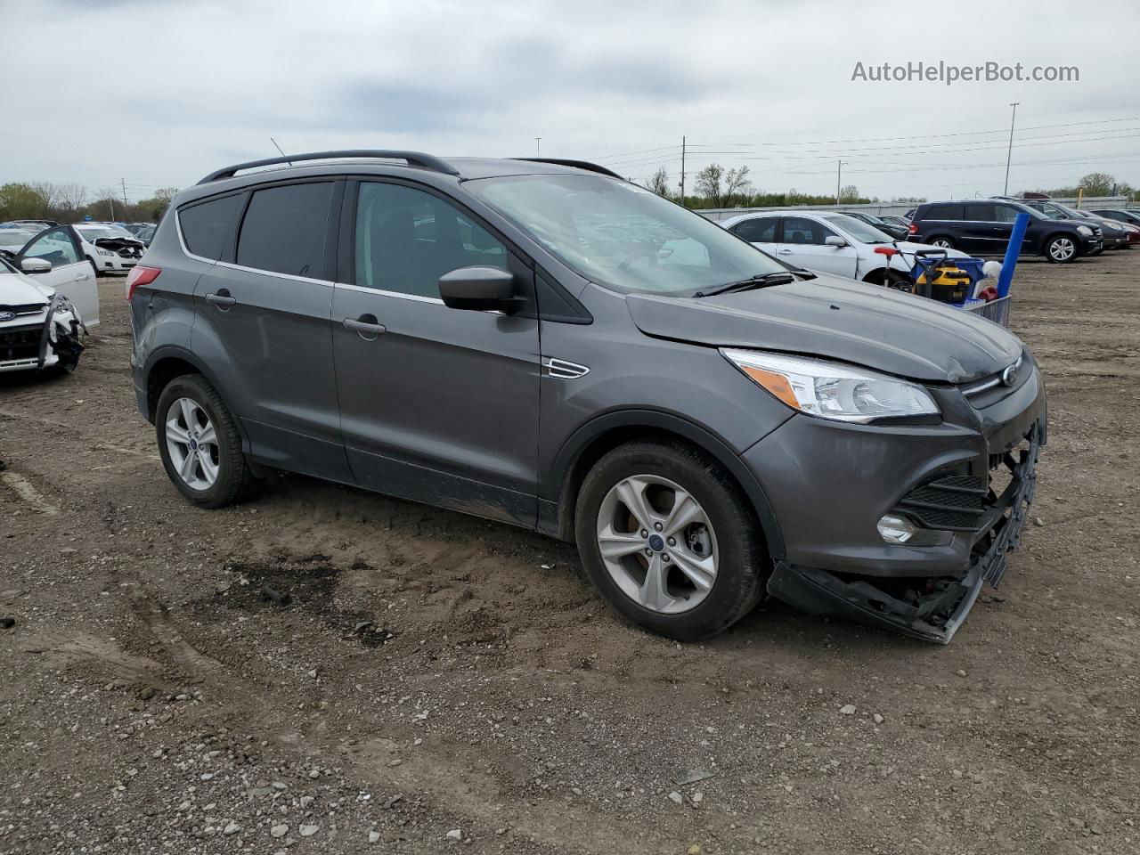 2014 Ford Escape Se Gray vin: 1FMCU9G98EUB80334