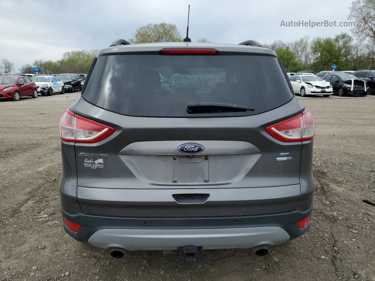 2014 Ford Escape Se Gray vin: 1FMCU9G98EUB80334