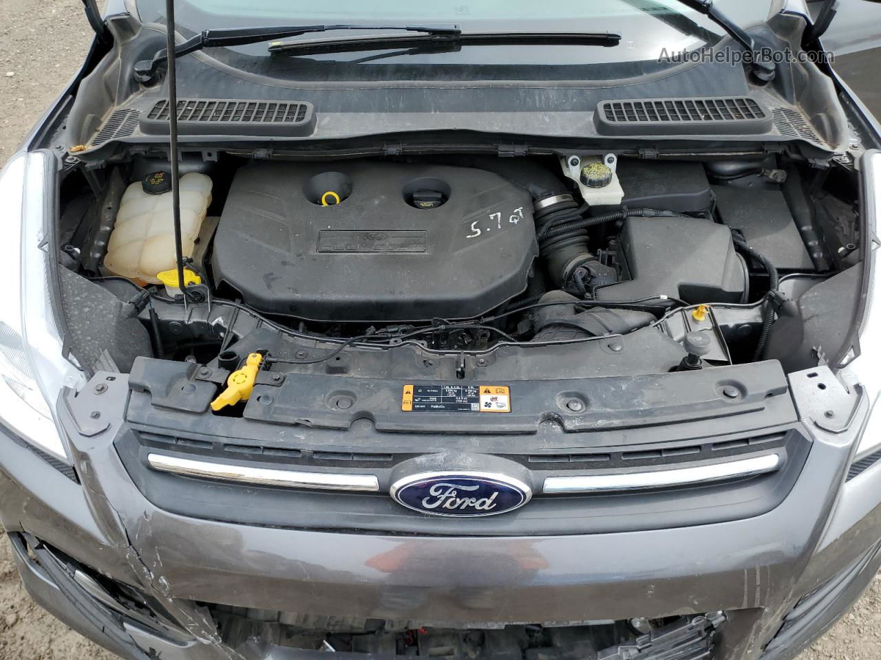 2014 Ford Escape Se Gray vin: 1FMCU9G98EUB80334