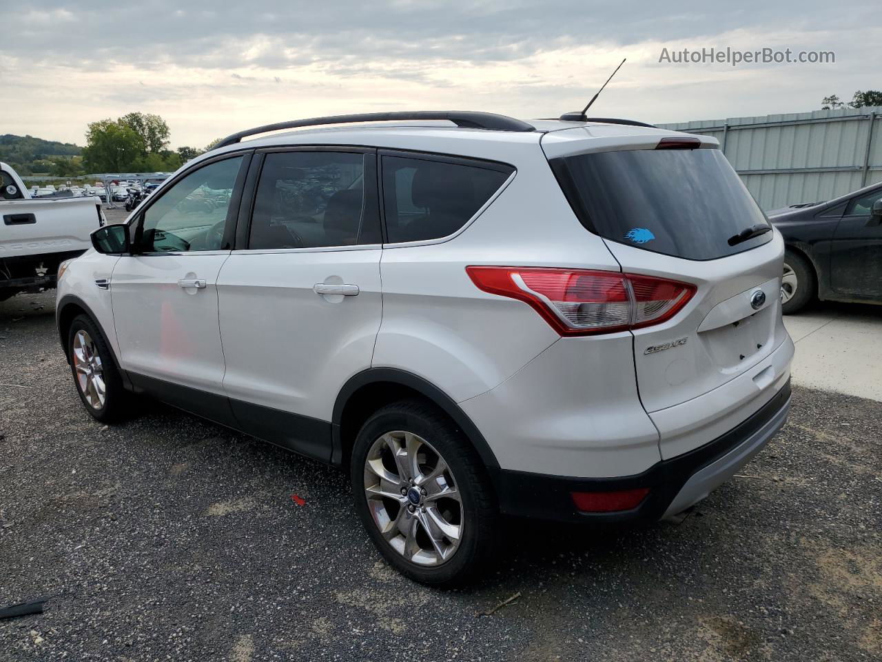 2014 Ford Escape Se White vin: 1FMCU9G98EUD02304